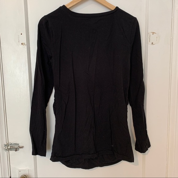 Gap Maternity - black long-sleeved maternity shirt - Picture 4 of 4
